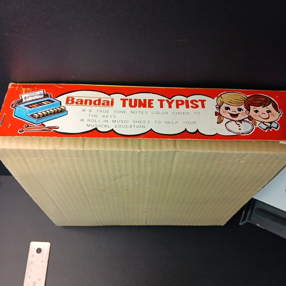 Vintage Musical Tune Toy Bandai Tune Typist Typwriter With Box Made In JAPAN - Picture 12 of 16